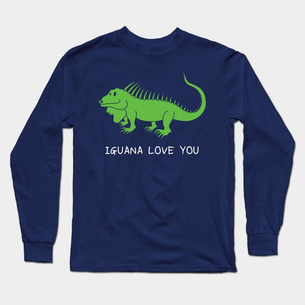 Iguana Love You Long Sleeve T-Shirt by joefixit2